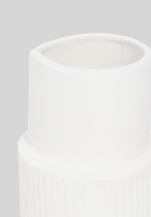 Grey Gardens - Stem vase - white