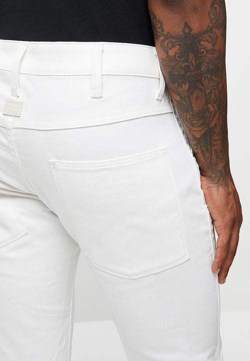G-STAR - 5620 3d slim inza white stretch denim - 3d raw denim
