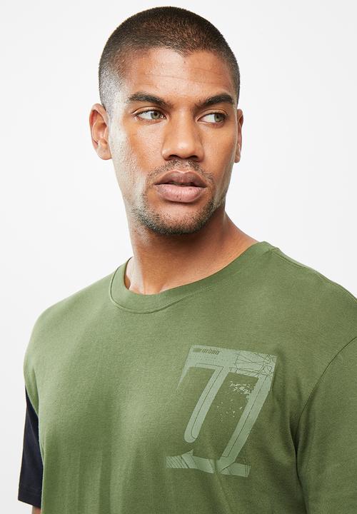 urban° - Urban utility short sleeve tee - olive