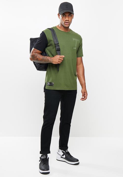 urban° - Urban utility short sleeve tee - olive