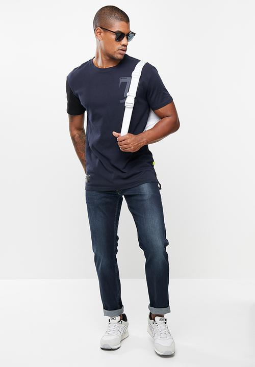 urban° - Urban utility short sleeve tee - navy
