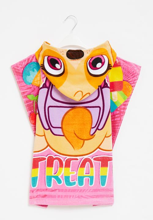 Character Group - Paw patrol hooded towel - pink