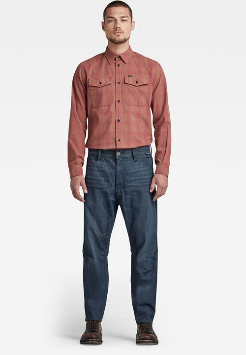 G-STAR - Grip 3d relaxed tapered - worn in leaden