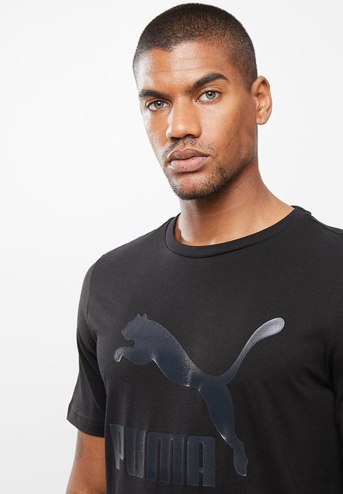 PUMA - Classics logo tee (s) - puma black-matte
