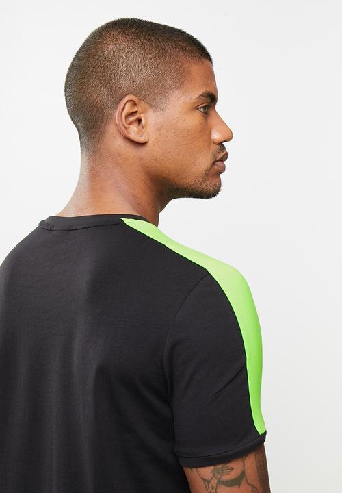 PUMA - Iconic t7 tee - puma black-green blue