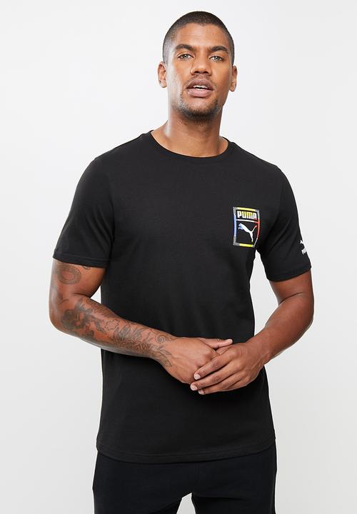 PUMA - Graphic tee box logo logo play - puma black-1