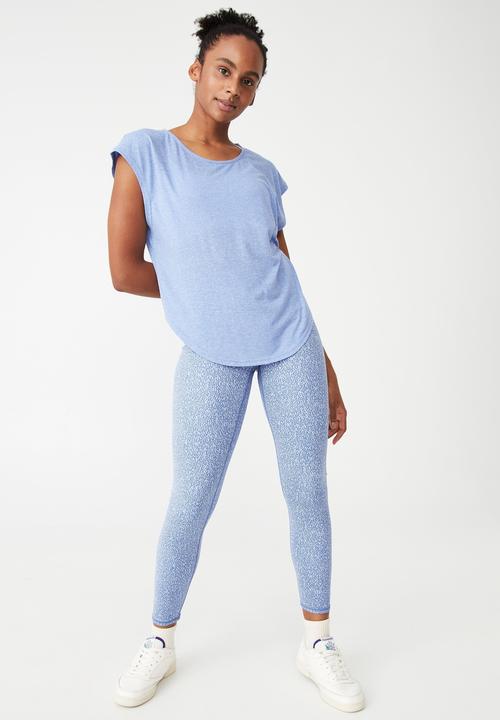 Cotton On - Active scoop hem T-shirt - cornflower