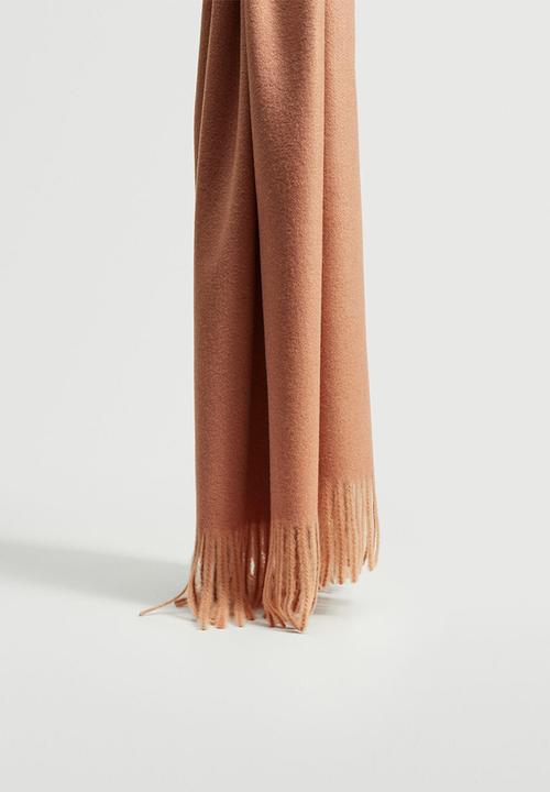 MANGO - Fringed edge scarf - light pink