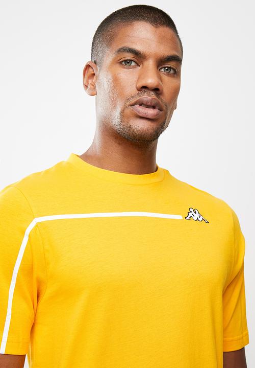KAPPA - Logo curtis t-shirt - yellow