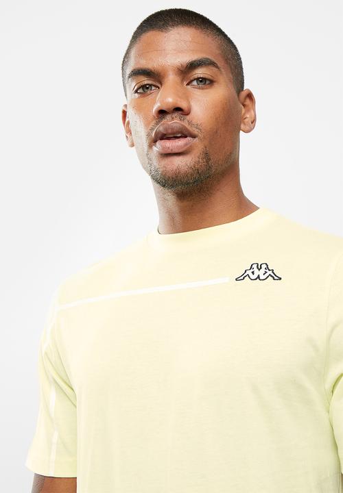 KAPPA - Logo curtis t-shirt - light yellow