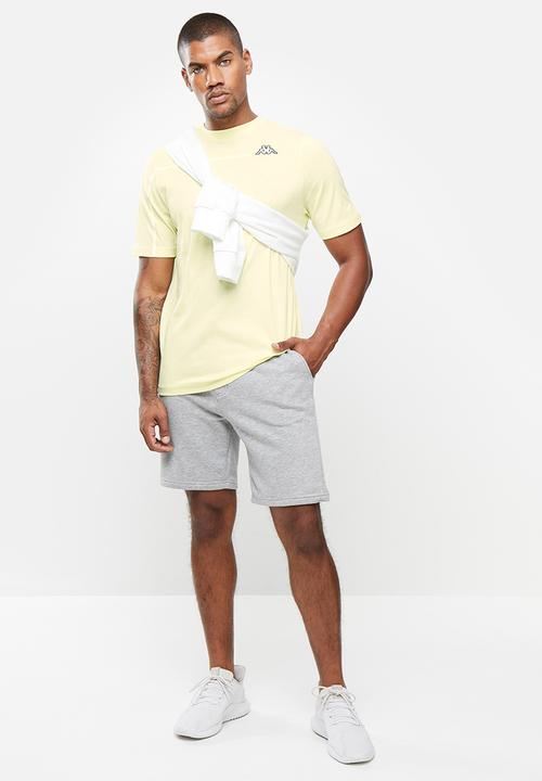 KAPPA - Logo curtis t-shirt - light yellow