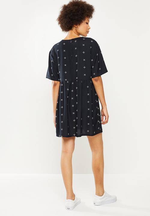 RVCA - No plans dress - black & white 