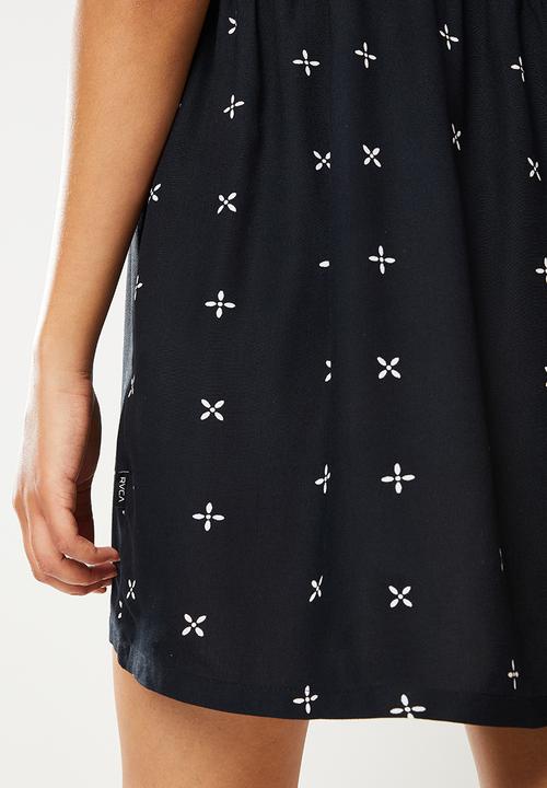 RVCA - No plans dress - black & white 