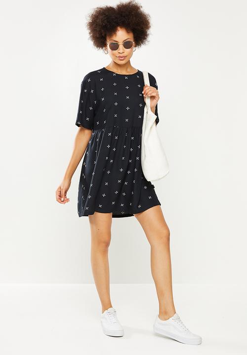 RVCA - No plans dress - black & white 
