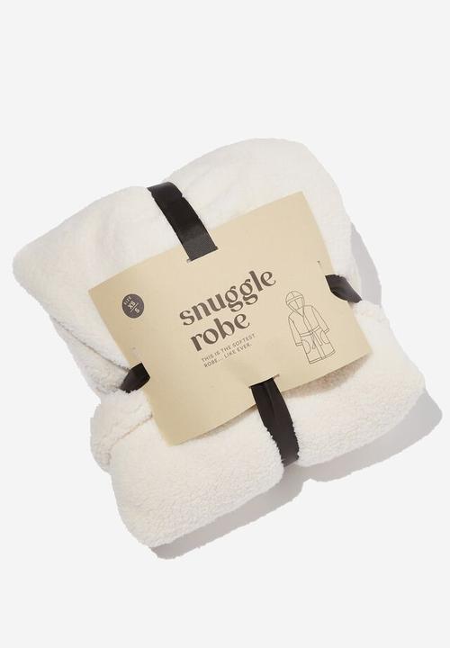 Cotton On - The snuggle robe - almond butter