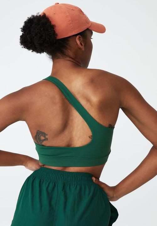 Cotton On - Smoothing one shoulder crop - verdant green