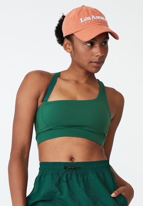 Cotton On - Smoothing one shoulder crop - verdant green