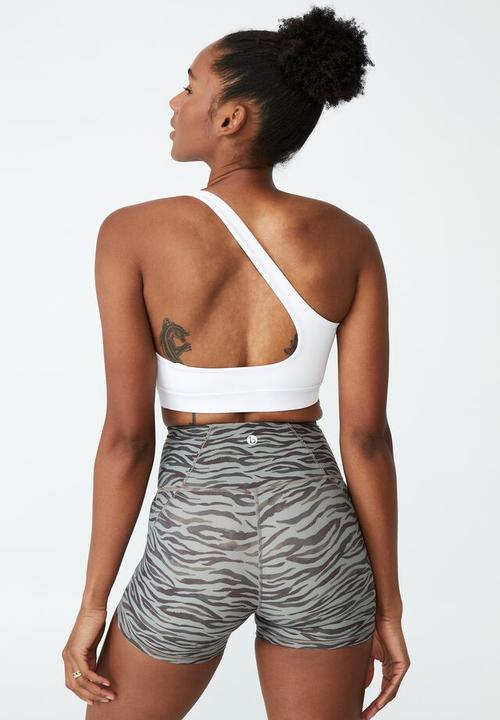 Cotton On - Smoothing one shoulder crop - white