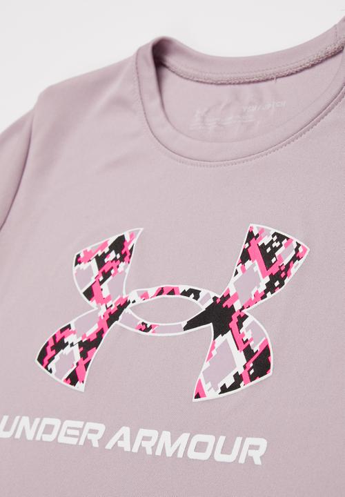 Under Armour - Ua tech bl solid body short sleeve - mauve pink/ white