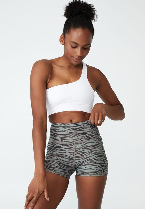 Cotton On - Smoothing shortie short - brownie zebra