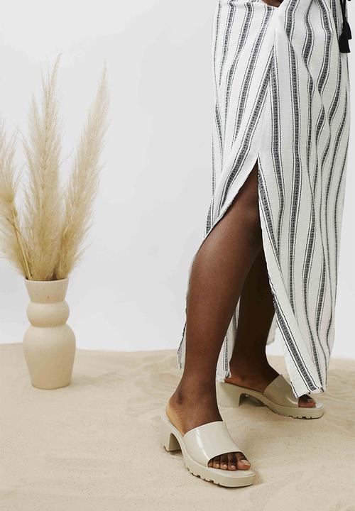 Me&B - Kaftan dress - black / white stripe
