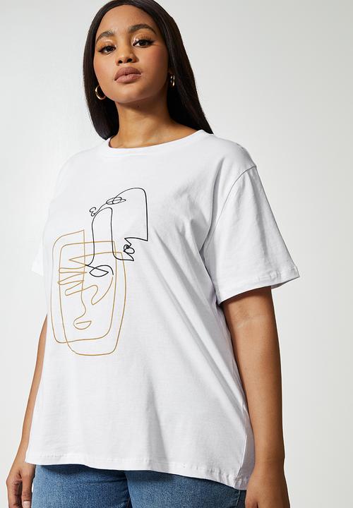Superbalist - Artistic graphic tee - white