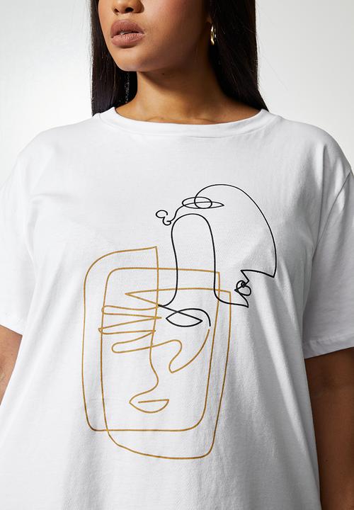 Superbalist - Artistic graphic tee - white