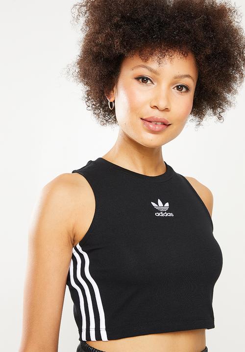 adidas Originals - Crop tank top - black