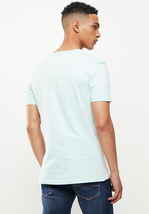 Original Penguin - Logo stamp tee - ballad blue