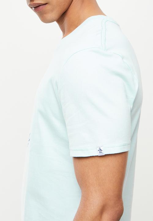 Original Penguin - Logo stamp tee - ballad blue