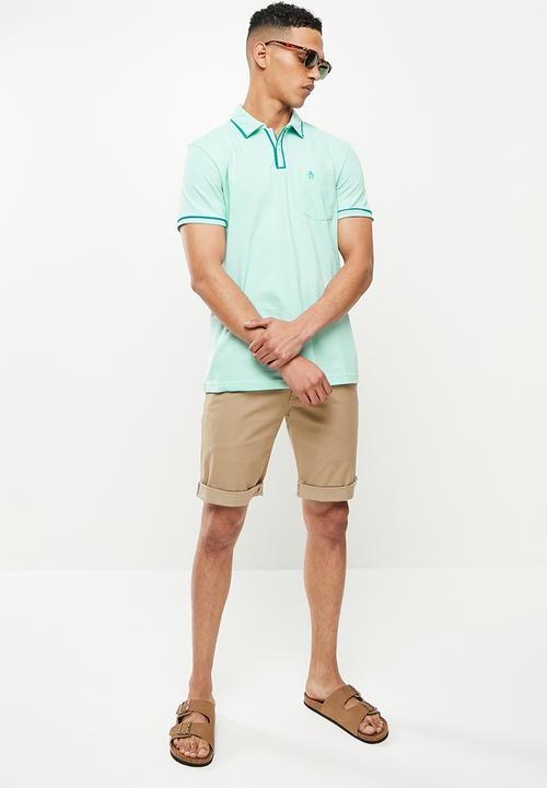 Original Penguin - Contrast polo - blue tint