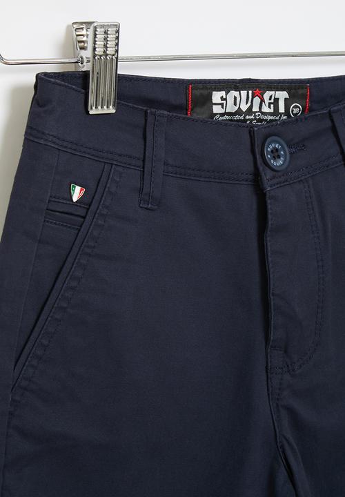 SOVIET - B raffaello chino short - navy