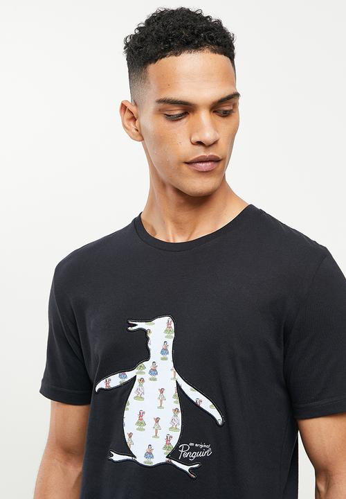 Original Penguin - Hula applique tee - true black