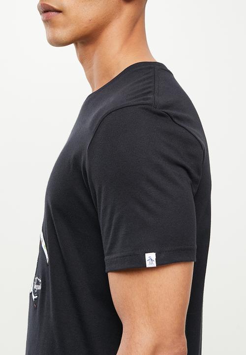 Original Penguin - Hula applique tee - true black