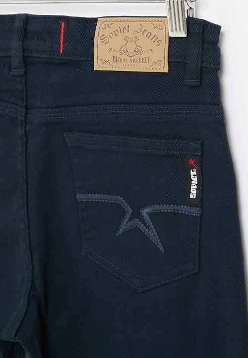 SOVIET - B strikers  boys skinny denim  - navy