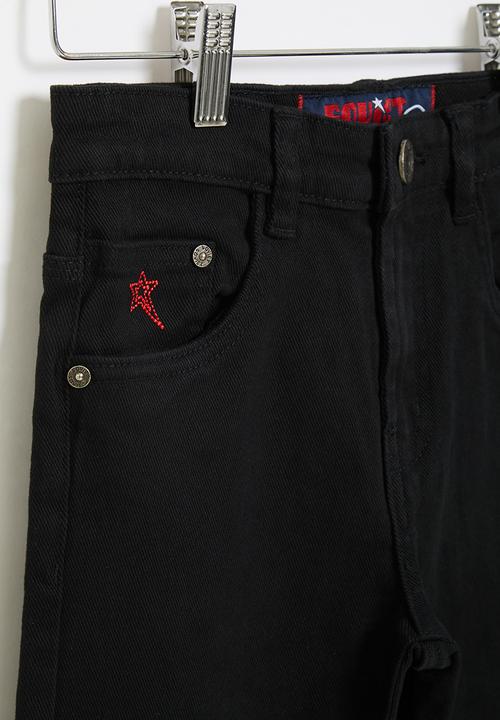 SOVIET - B strikers  boys skinny denim  - black