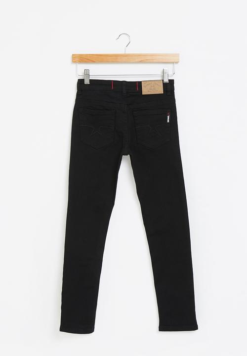 SOVIET - B strikers  boys skinny denim  - black