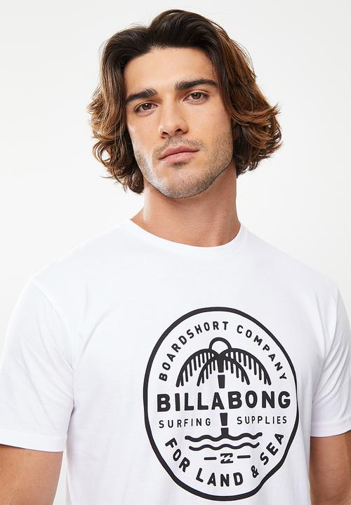 Billabong  - Land and sea short sleeve tee - white