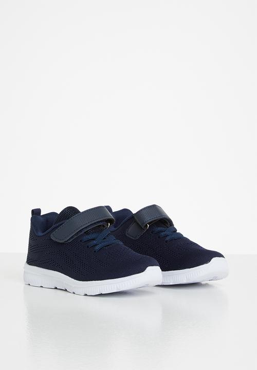 Pop Candy - Boys sneaker with velcro strap - navy
