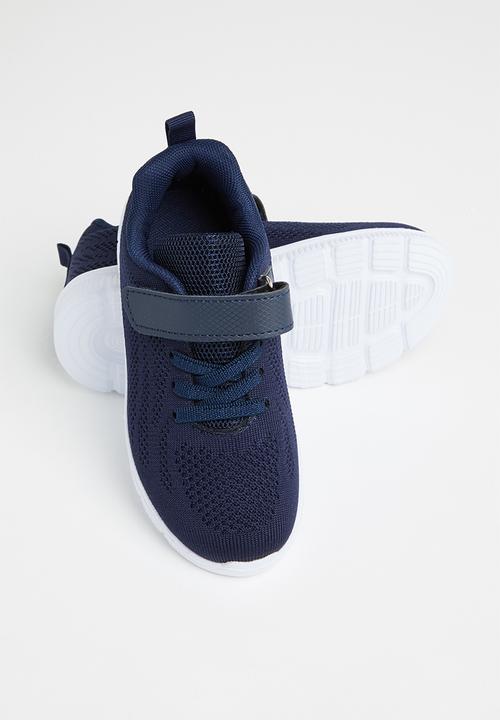 Pop Candy - Boys sneaker with velcro strap - navy
