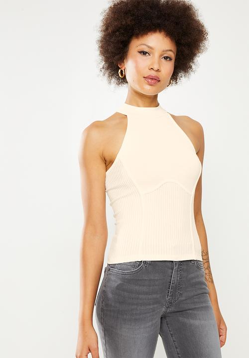 GUESS - Cotton modal top - ocean salt