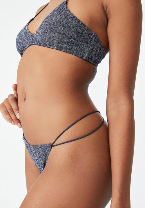 Cotton On - Mariah sparkle tanga g string brief - midnight sparkle