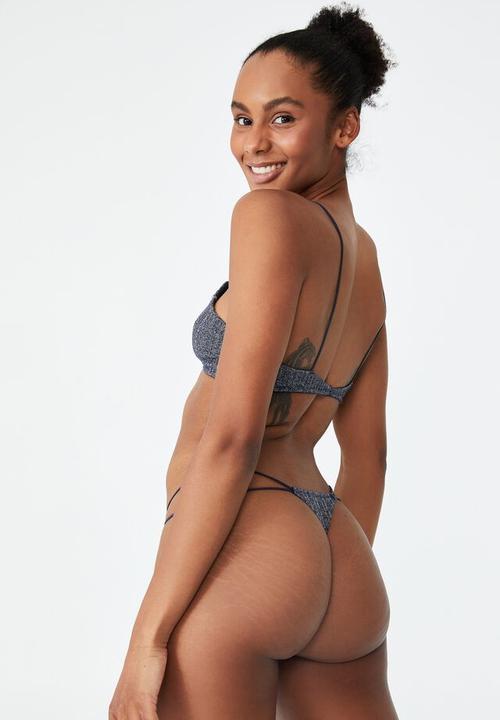 Cotton On - Mariah sparkle tanga g string brief - midnight sparkle