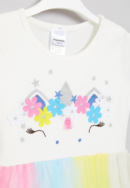 Pop Candy - Girls mesh printed dress - multi 