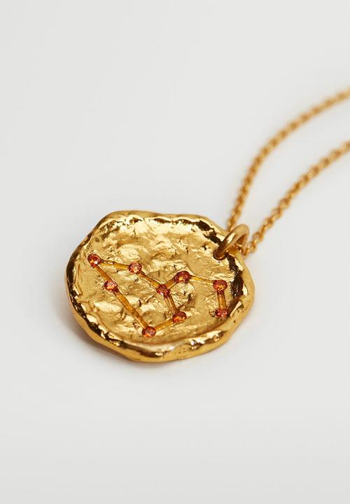 MANGO - Leo horoscope necklace - gold