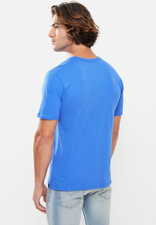 Hurley - Evd wsh oao slashed ss - mid-blue
