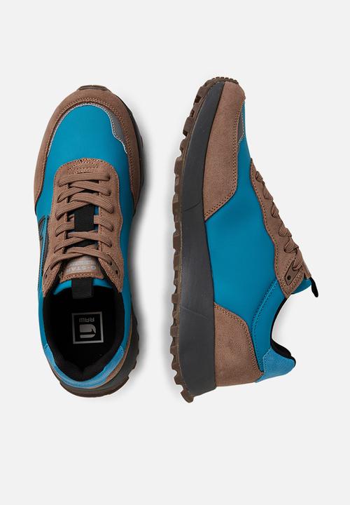 G-STAR - Theq run logo - stone & teal