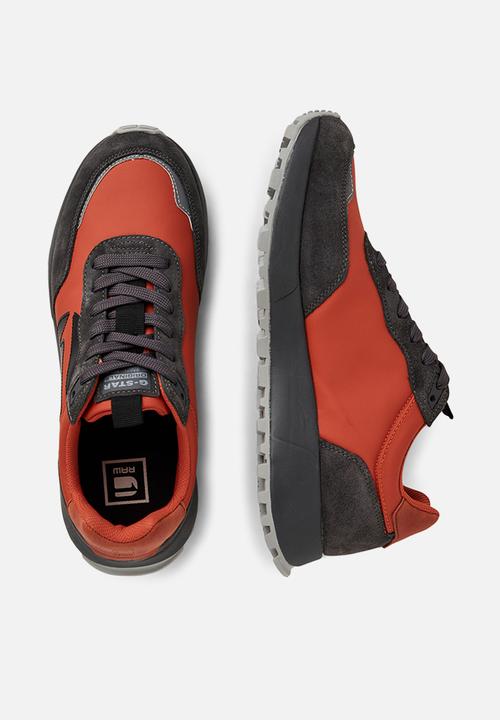 G-STAR - Theq run logo - mandarine &  correct grey