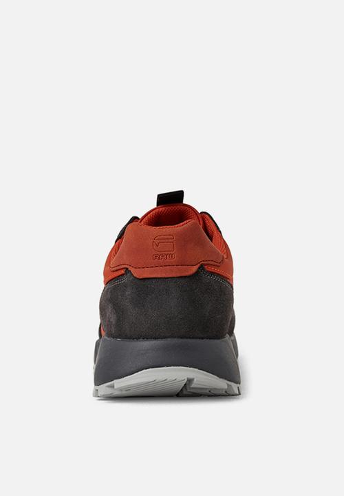 G-STAR - Theq run logo - mandarine &  correct grey