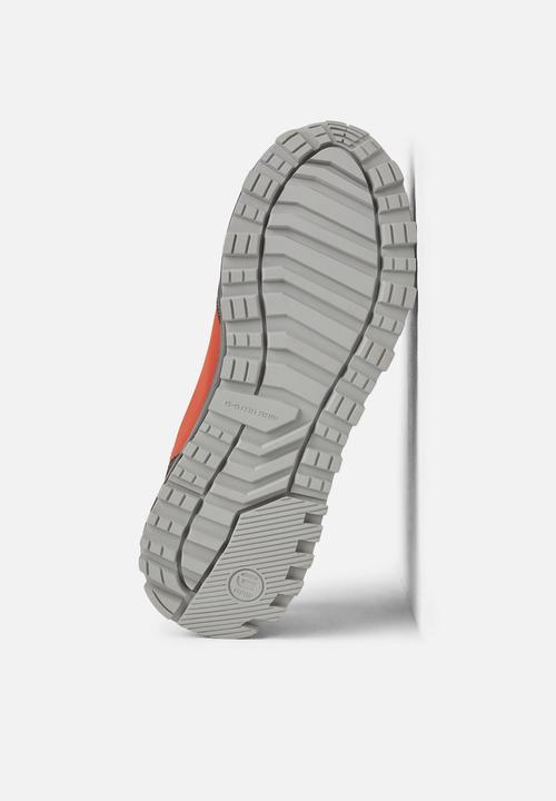G-STAR - Theq run logo - mandarine &  correct grey